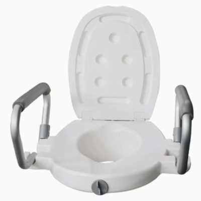 Commode-Chair-Raised-Toilet-Seat-with-Armrest-White-2-4-6-Inches