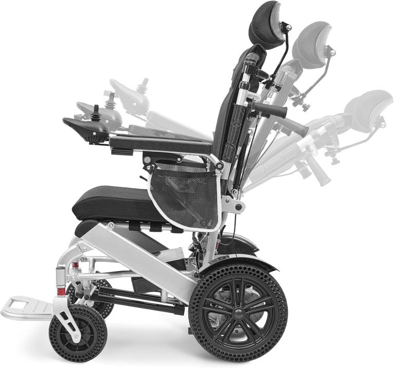 Carucior Invalizi Electric cu Spatar Reglabil Biomed.md Chisinau Moldova