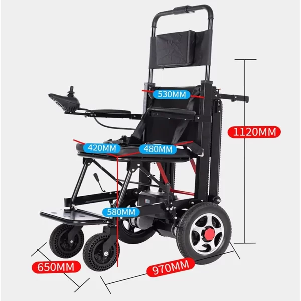 Carucior Electric cu Rotile si Sistem de Urcare a Scarilor biomed.md chisinau moldova