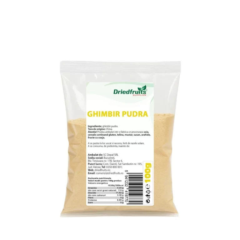ghimbir pudra gimbir pulbere 100g ecologic chisinau moldova biomed.md