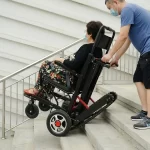 Carucior Electric cu Rotile si Sistem de Urcare a Scarilor biomed.md chisinau moldova