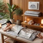 Termocuvertură Sauna cu Infraroșu  cu 3 zone S-103 – 180×180 cm | Detoxifiere, Relaxare și Îngrijire Corporală
