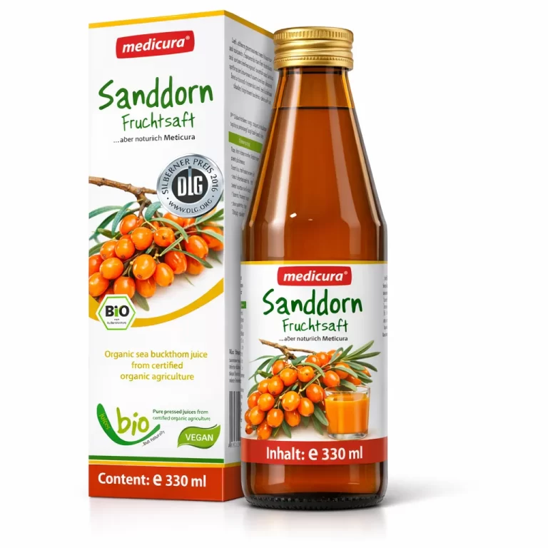 Suc de Cătina  100 % stoarcere directa 330 ml , Medicura Germania fara zahar , fara conservanti biomed.md chisinau moldova