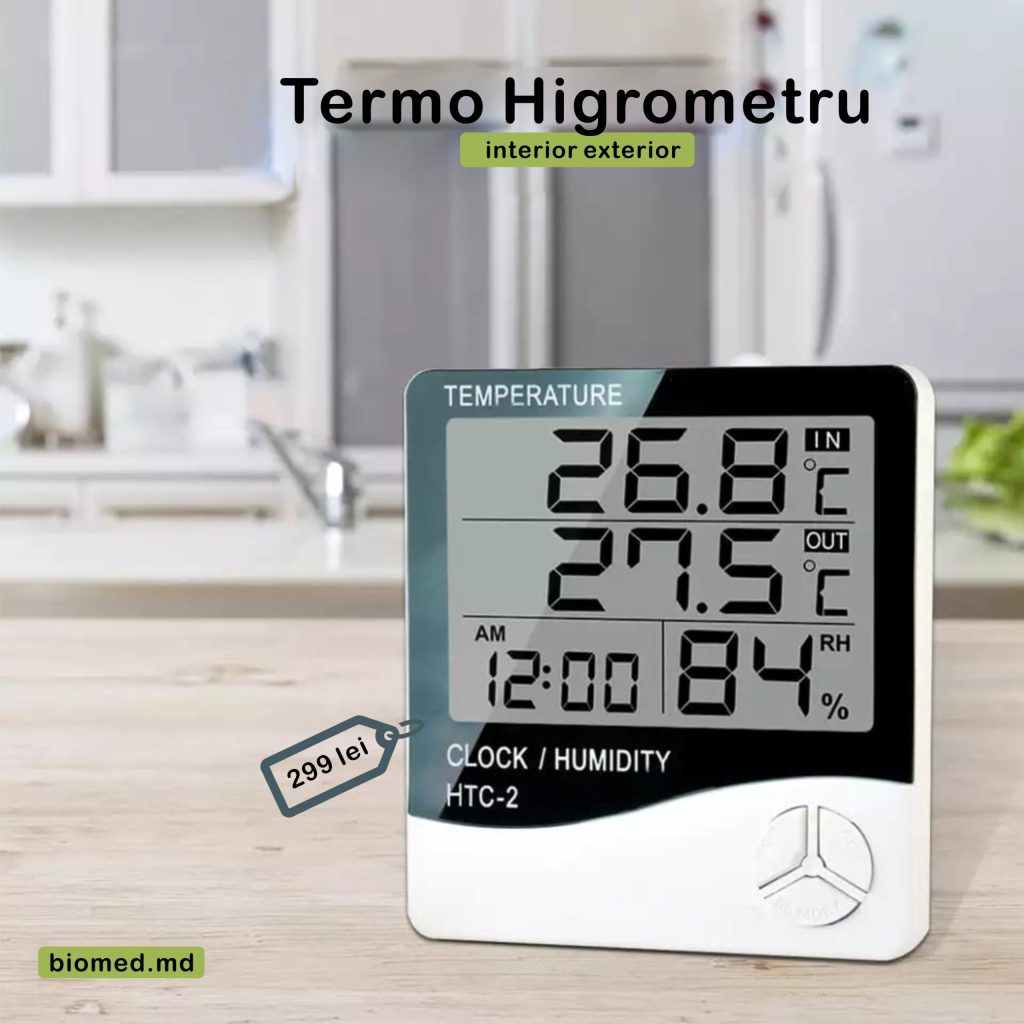 Termohigrometru interior exterior. Gama Variata de Produse. Livrare in toata Tara. Magazin pe Decebal 23/2 Chisinau Moldova