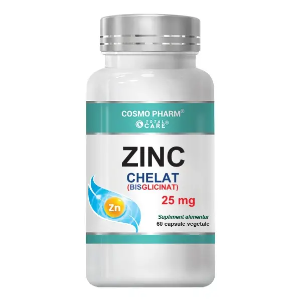 Zinc Chelat Bisglicinat Forte 25mg Biomed.md Chisinau Moldova