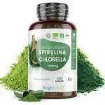 Spirulina cu Chlorella Organica  1740 mg 240 capsule– puterea naturii pentru sănătatea ta biomed.md chisinau moldova