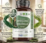 Spirulina cu Chlorella Organica  1740 mg 240 capsule– puterea naturii pentru sănătatea ta biomed.md chisinau moldova