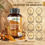 Turmeric Organic cu Piper negru - 4320mg 180 capsule  – Puterea Naturii pentru Sănătatea Ta biomed.md chisinau moldova