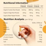 Turmeric Organic cu Piper negru - 4320mg 180 capsule  – Puterea Naturii pentru Sănătatea Ta biomed.md chisinau moldova