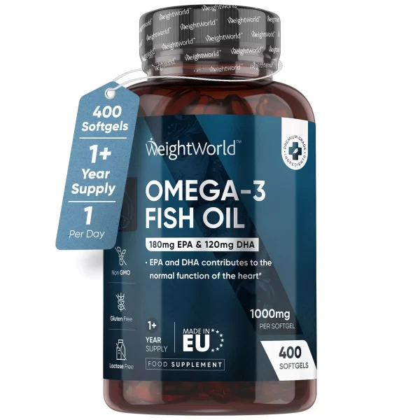 Omega-3 Fish Oil 1000mg 400 capsule