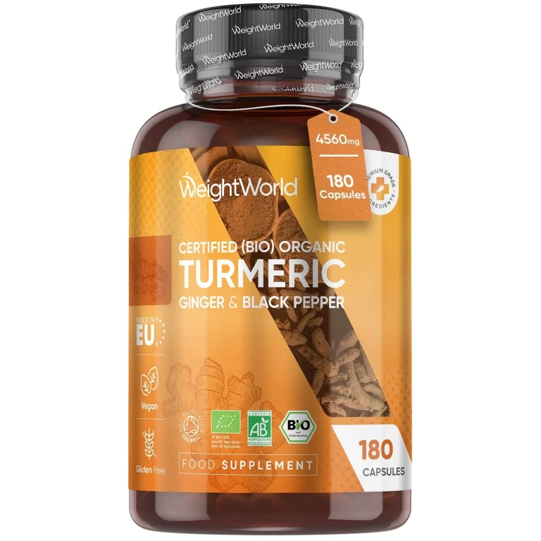 Turmeric Organic cu Piper negru - 4320mg 180 capsule  – Puterea Naturii pentru Sănătatea Ta biomed.md chisinau moldova