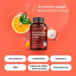 Glucosamin Condroitin MSM Complex din 180 capsule – Susținere Puternică pentru Articulații, Mobilitate și Elasticitate biomed.md chisinau moldova
