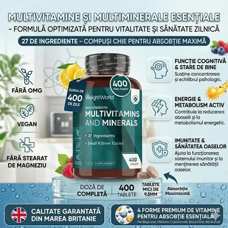 Multivitamine si minerale Gama Variata de Produse. Livrare in toata Tara. Magazin pe Decebal 23/2 Chisinau Moldova