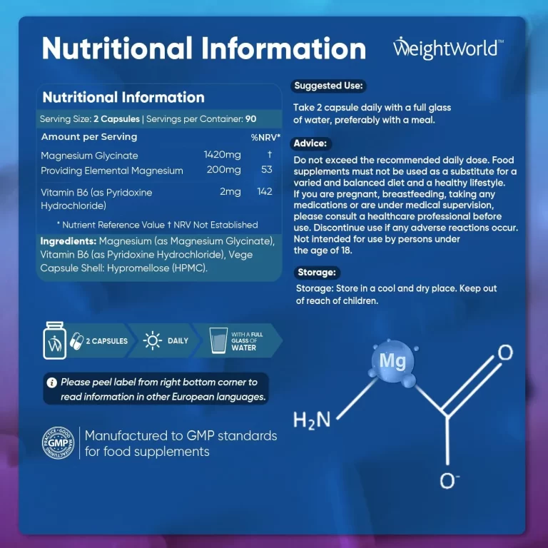Magneziu Bisglicinat 1420 mg  180 capsule | Echilibru, Vitalitate și Suport Muscular biomed.md chisinau moldova