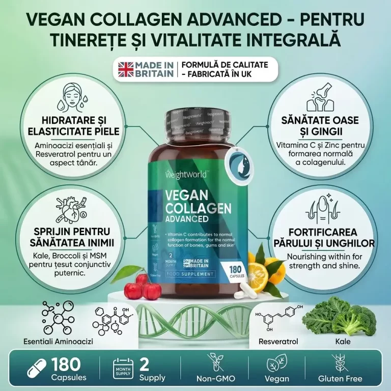 Colagen Vegan Avansat 180 capsule biomed.md chisinau moldova
