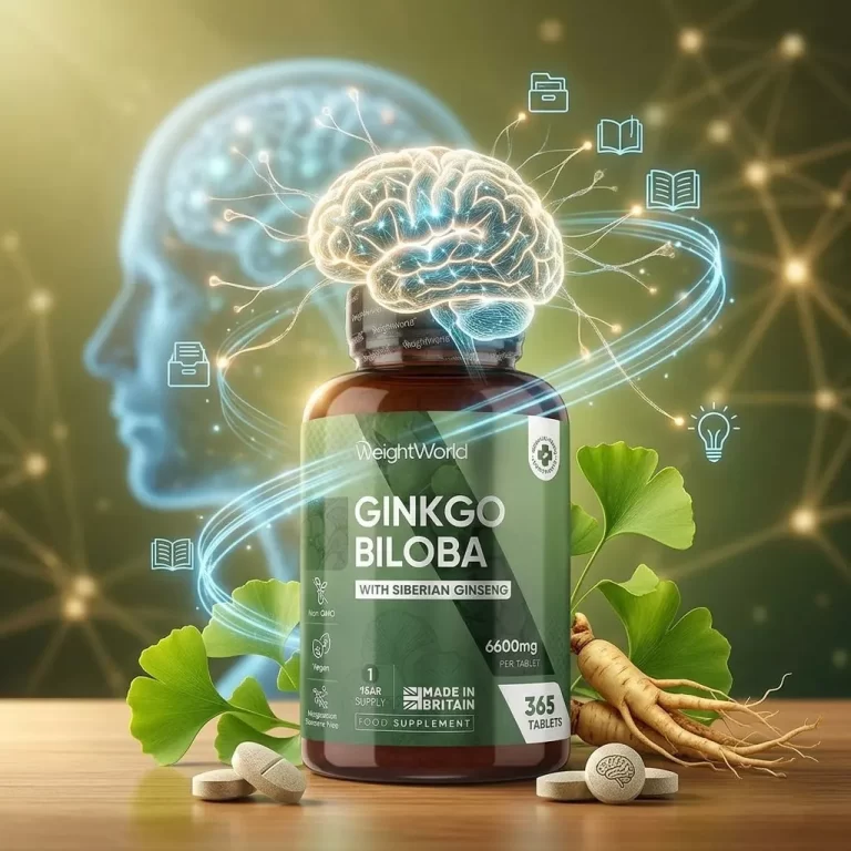 Ginkgo Biloba cu Ginseng Siberian – 6600 mg | 365 Tablete Vegane biomed.md chisinau moldova