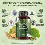 Ginkgo Biloba cu Ginseng Siberian – 6600 mg | 365 Tablete Vegane | Energie, memorie și claritate mentală într-o formulă de supliment natural biomed.md chisisnau moldova