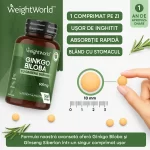 Ginkgo Biloba cu Ginseng Siberian – 6600 mg | 365 Tablete Vegane biomed.md chisinau moldova