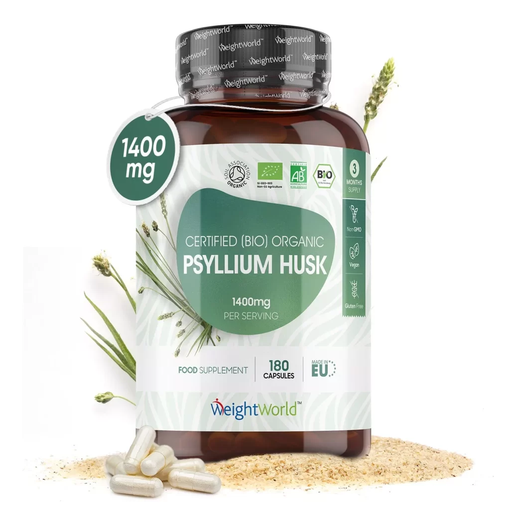 Tarata de Psyllium in capsule 1400mg , 180 capsule Biomed.md Chisinau Moldova