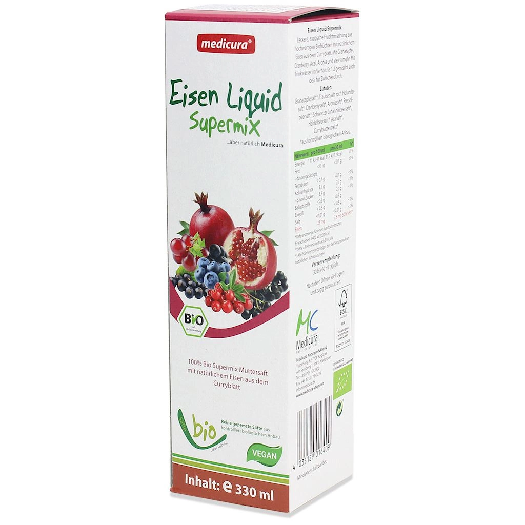 rum pl Suc multifruit sursa de fier bio 330 ml Medicura 97355 1