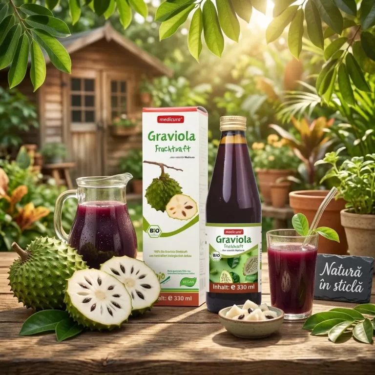 Suc Organic din Graviola 100 % stoarcere directa Medicura Germania biomed.md chisinau moldova