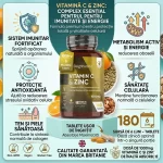 Vitamina C 1000 mg cu Zinc 10 mg , Produs in UK, Calitate Premium . Cel mai mare magazin de Sanatate din Moldova. Chisinau Moldova. Magazin pe Decebal 23/2