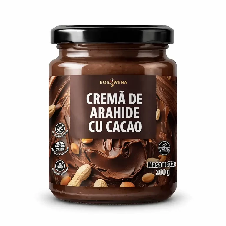 Cremă de arahide cu cacao 300 g – pastă tartinabilă naturală și delicioasă biomed.md chisinau moldova