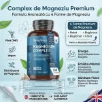 Magneziu Complex 4 în 1 este un supliment premium care combină 4 forme avansate de magneziu într-o singură formulă: bisglicinat, citrat, malat și taurat. biomed.md chisinau moldova