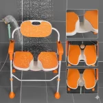 Scaun de Duș Pliabil xxl biomed.md chisinau moldova