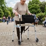 Cadru de Mers cu Scaun cu Roți și Geantă – Reglabil și Pliabil. biomed.md chisinau moldova