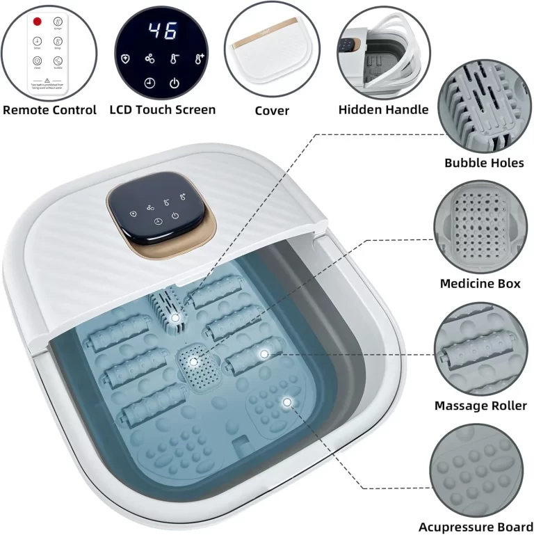 Masajor cu apă pentru picioare pliabil cu încălzire biomed.md chisinau moldova