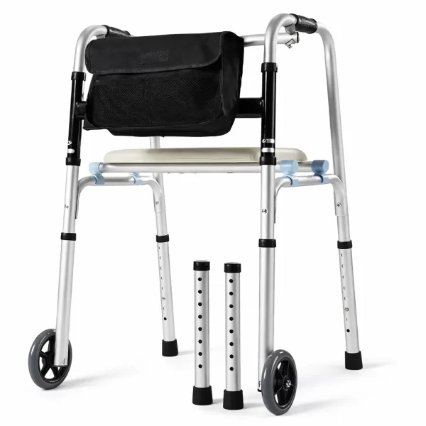 Cadru de Mers cu Scaun cu Roți și Geantă – Reglabil și Pliabil. biomed.md chisinau moldova