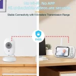 Monitor Video cu Cameră  pentru monitorizarea bebelusilor copiilor animalelor de casa biomed.md chisinau moldova