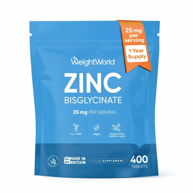 Zinc Bisglicinat 25 mg 400 Tablete Vegane – Absorbție Ridicată pentru Imunitate, Piele, Păr și Unghii biomed.md chisinau moldova