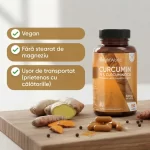 Curcumină 25.000 mg cu Ghimbir și Piper Negru 95% Curcuminoide, 180 Capsule Vegane – Suport pentru Articulații, Digestie și Imunitate biomed.md