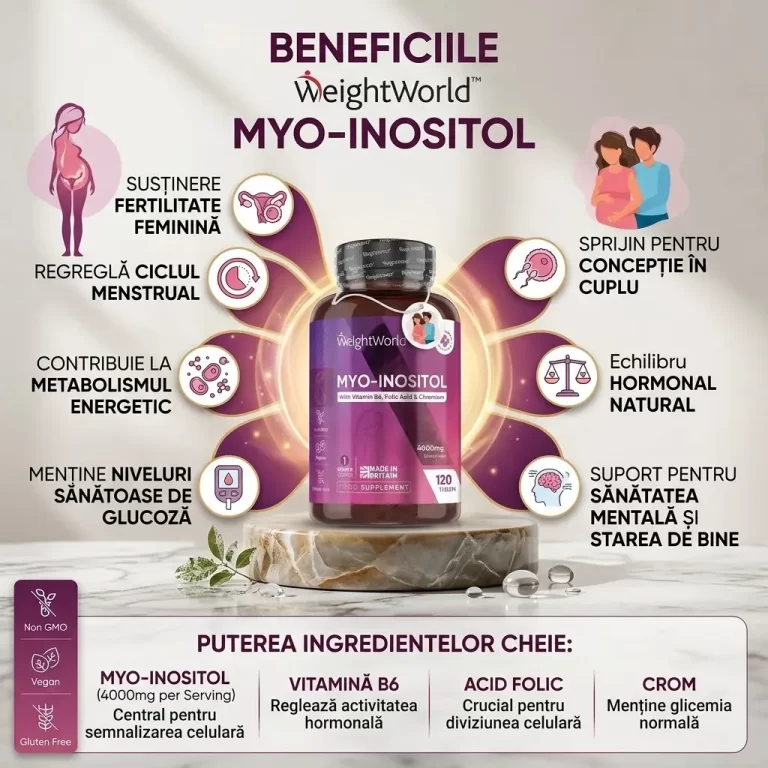 Myo-Inositol 4000 mg 120 tablete biomed.md chisinau moldova