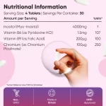 Myo-Inositol 4000 mg 120 tablete biomed.md chisinau moldova