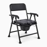 Scaun WC pliabil moale cu eco piele si găleată colectoare