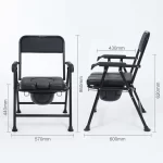 Scaun WC pliabil moale cu eco piele si găleată colectoare